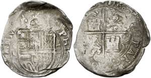 1600. Felipe III. Toledo. C. 8 reales. (AC. ... 