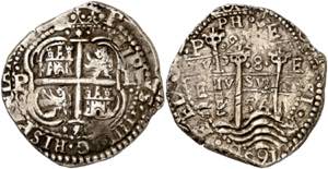 1656. Felipe IV. Potosí. E. 8 reales. (AC. ... 