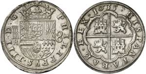 1635. Felipe IV. Segovia. R. 8 reales. (AC. ... 