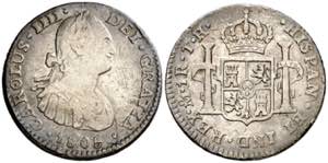 1805. Carlos IV. México. TH. 1 real. (AC. ... 
