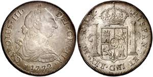 1772. Carlos III. Lima. JM. 8 reales. (AC. ... 