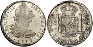 1772. Carlos III. México. FM. 8 reales. ... 