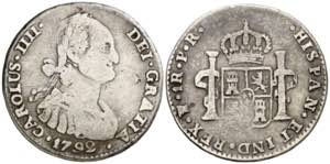 1792. Carlos IV. Potosí. PR. 1 real. (AC. ... 