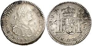 1796. Carlos IV. Potosí. PP. 1 real. (AC. ... 