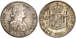 1806. Carlos IV. México. TH. 1 real. (AC. ... 