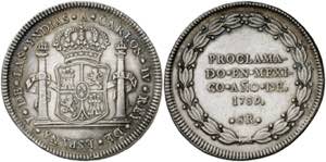 1789. Carlos IV. México. Medalla de ... 