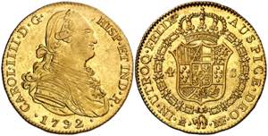 1792. Carlos IV. Madrid. MF. 4 escudos. (AC. ... 