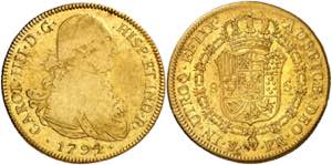 1794. Carlos IV. Potosí. PR. 8 escudos. ... 