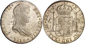 1815. Fernando VII. Lima. JP. 8 reales. (AC. ... 