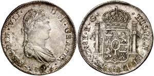 1822. Fernando VII. Zacatecas. RG. 8 reales. ... 