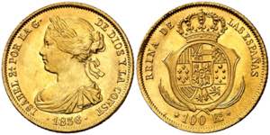 1856. Isabel II. Madrid. 100 reales. (AC. ... 