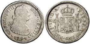 1794. Carlos IV. Santiago. DA. 1 real. (AC. ... 