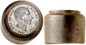 1885*1887. Alfonso XII. 5 pesetas. Cuño de ... 