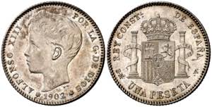 1902*1902. Alfonso XIII. SMV. 1 peseta. (AC. ... 