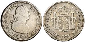 1798. Carlos IV. Santiago. DA. 1 real. (AC. ... 