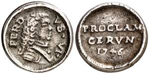 1746. Fernando VI. Girona. Medalla de ... 