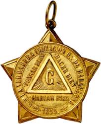 1855. Barcelona. Masonería. Medalla. ... 