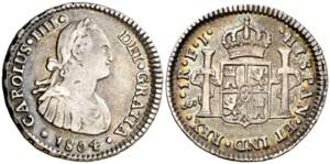 1804. Carlos IV. Santiago. FJ. 1 real. (AC. ... 