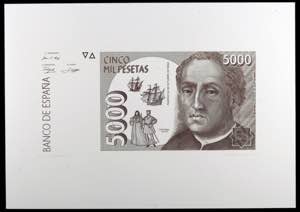 1992. 5000 pesetas. (Ed. 484P y Pa, variante ... 