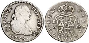 1799. Carlos IV. Sevilla. CN. 1 real. (AC. ... 