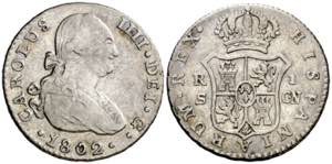 1802. Carlos IV. Sevilla. CN. 1 real. (AC. ... 