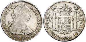 1789. Carlos IV. Guatemala. M. 2 reales. ... 