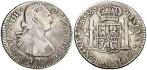1795. Carlos IV. Guatemala. M. 2 reales. ... 