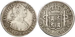 1808. Carlos IV. Lima. JP. 2 reales. (AC. ... 