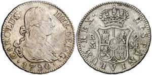 1790. Carlos IV. Madrid. MF. 2 reales. (AC. ... 