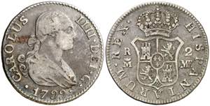 1799. Carlos IV. Madrid. MF. 2 reales. (AC. ... 