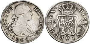1800. Carlos IV. Madrid. MF. 2 reales. (AC. ... 