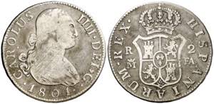 1801. Carlos IV. Madrid. FA. 2 reales. (AC. ... 