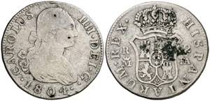 1804. Carlos IV. Madrid. FA. 2 reales. (AC. ... 