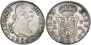 1806. Carlos IV. Madrid. FA. 2 reales. (AC. ... 