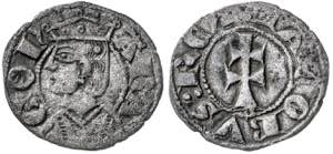 Jaume II (1291-1327). Zaragoza. Dinero ... 
