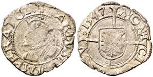 1547. Carlos I. Besançon. 1/2 carlos. (Vti. ... 