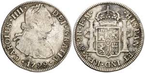1799/8. Carlos IV. México. FM. 2 reales. ... 