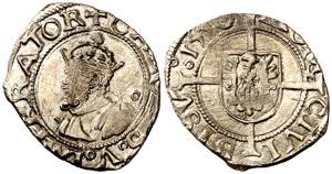 1550. Carlos I. Besançon. 1/2 carlos. (Vti. ... 