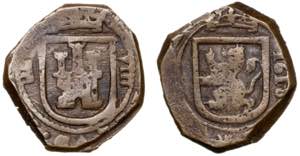 1618. Felipe III. Segovia. 8 maravedís. ... 