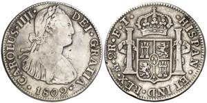 1802. Carlos IV. México. FT. 2 reales. (AC. ... 