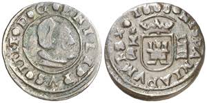 1663. Felipe IV. Cuenca. CA. 4 maravedís. ... 