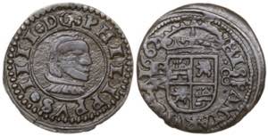 1662. Felipe IV. Burgos. R. 8 maravedís. ... 