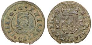 1662. Felipe IV. Coruña. R. 16 maravedís. ... 