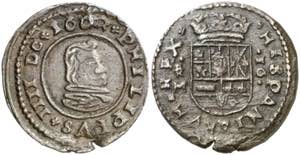 1664. Felipe IV. Trujillo. M. 16 maravedís. ... 