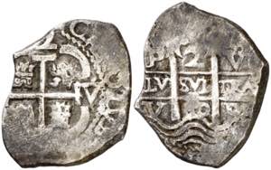 1680. Carlos II. Potosí. V. 2 reales. ... 