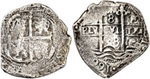 1668. Carlos II. Potosí. E. 8 reales. (AC. ... 