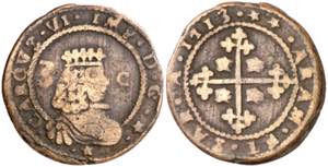 1713. Carlos III, Pretendiente. Cagliari. 3 ... 