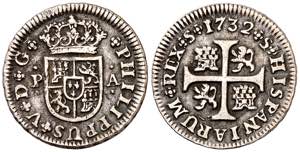 1732. Felipe V. Sevilla. PA. 1/2 real. (AC. ... 