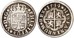 1744. Felipe V. Sevilla. PJ. 1 real. (AC. ... 
