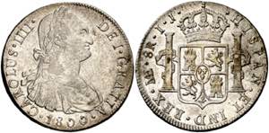 1800 Carlos IV. Lima. IJ. 8 reales. (AC. ... 